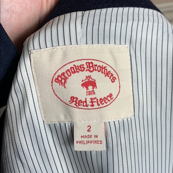 Brooks Brothers Women’s Navy and Green Blazer - Picture 7 of 7